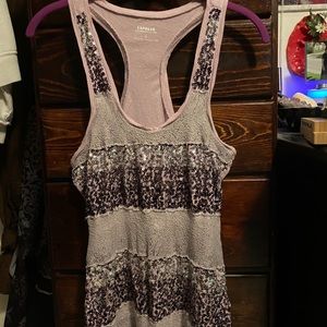 Express Purple Sequence Tank